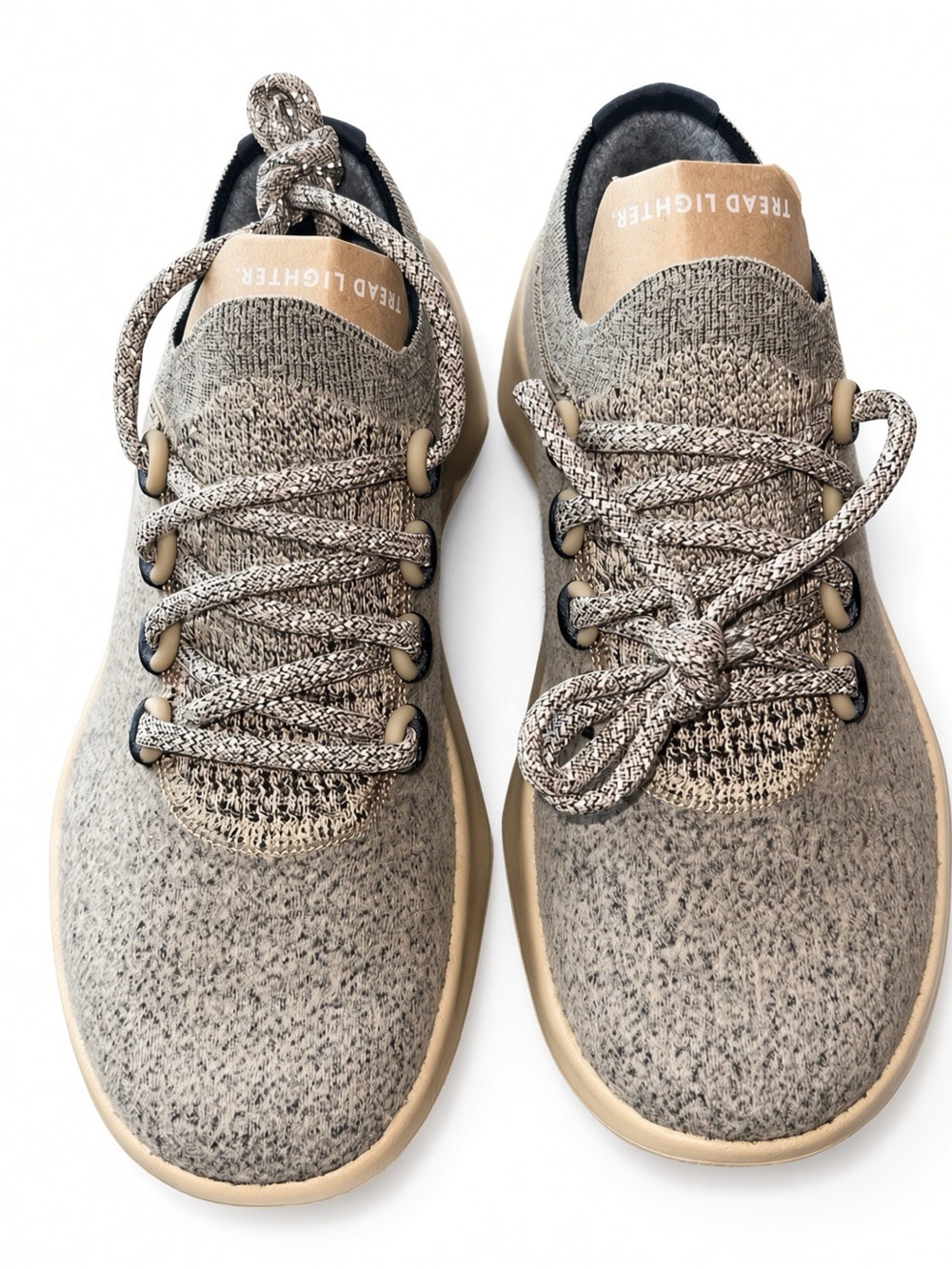 Allbirds Wool Dasher 2 Mizzle Hazy Beige Knit Sneakers - Tan Heather 5.5 NIB
